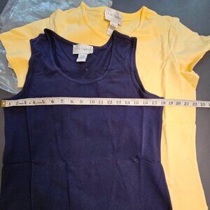 Vintage Sport Savvy Blue and Yellow Shirts